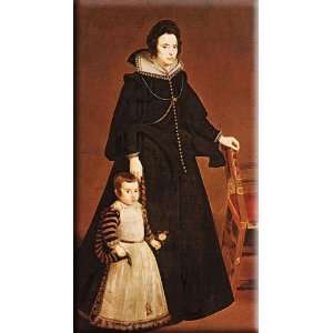 Doña Antonia de Ipeñarrieta y Galdós and her Son Luis 9x16 Streched 