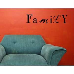 FAMILY Vinyl wall lettering stickers quotes and sayings home art decor 