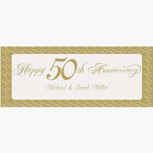  50th Anniversary Banner   Small   Party Decorations & Banners: Health