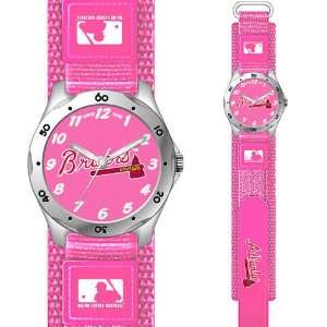  MLB Atlanta Braves Girls Pink Watch