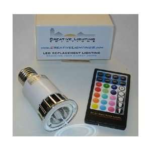  5W LED RGB Color Changing Light Bulb   IR Remote Included 