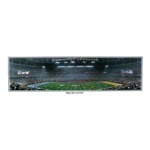   St. Louis Rams Stadium, Super Bowl XXXIV Panoramic Print Unframed