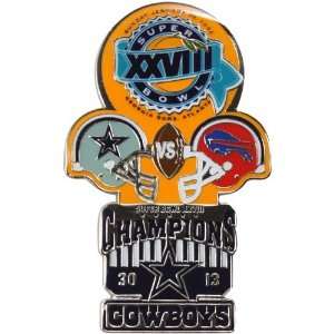   NFL Dallas Cowboys Super Bowl XXVIII Collectors Pin: Sports & Outdoors