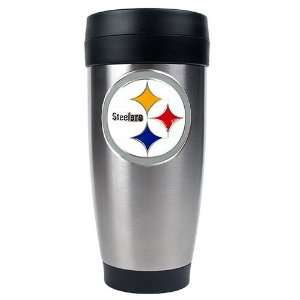 Pittsburgh Steelers NFL 16oz Stainless Steel Travel Tumbler   Primary 