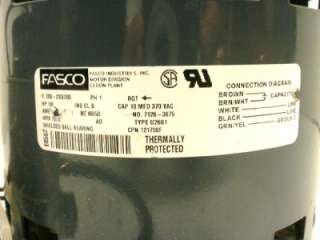 Fasco Motor 7126 3875 1/6 HP 230v 1075 RPM 121708F Used  
