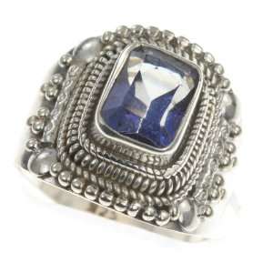   Sterling Silver RAINBOW MYSTIC TOPAZ CZ Ring, Size 8, 6.62g Jewelry