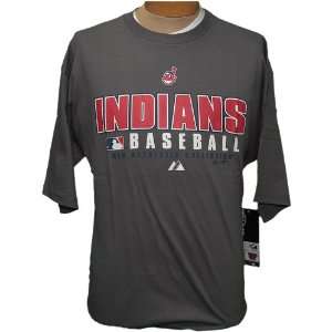   Indians Baseball Dark Gray Screenprint T shirt XLT: Sports & Outdoors