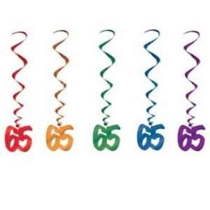 65th Birthday Hanging Whirls