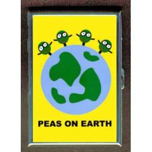  PEAS ON EARTH FUNNY CUTE PUNK CREDIT CARD CASE WALLET 