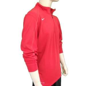  NIKE Mens Futbol Soccer Long Sleeve Shirt Jacket Red Size 