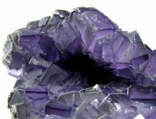 1LB Purple Cubic Fluorite Crystal Cluster C5662  