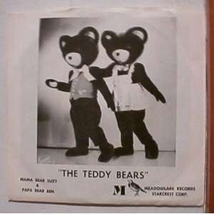   The Teddy Bears 45 Mary Joyce Picture Sleeve. Record 
