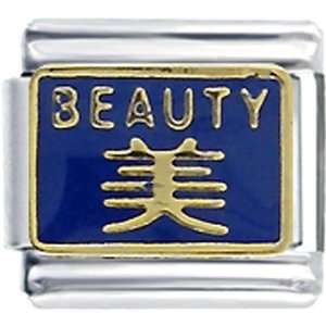  Blue Beauty In Chinese Italian Charms Bracelet Link 