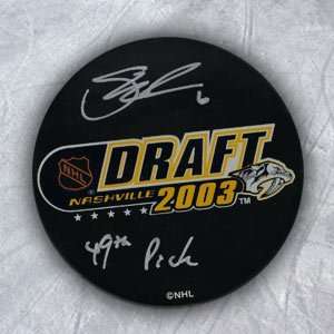   WEBER 2003 NHL Draft Day Puck SIGNED w 49th Pick Sports Collectibles