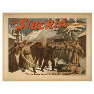   Poster (M), The new Siberia by Bartley Campbell
