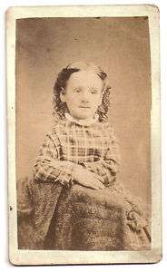 1870s CDV Photo Young Girl Masterson Port Jervis NY  