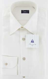 New $425 Finamore Napoli White Shirt 18/45  