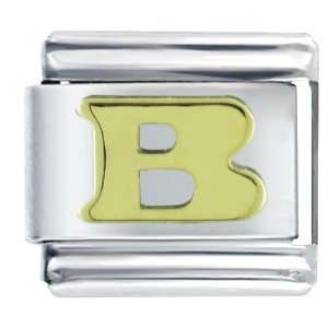    Golden Italian Charm Letter B Words & Phrases: Pugster: Jewelry