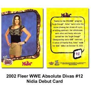 Fleer Absolute Divas Nidia WWE Debut Card: Sports 
