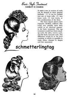 Hairstyle Design Book 1940s Pinup Hair Glamorous Styles  