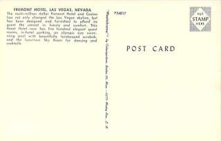 1950 1970 hotel fremont las vegas nevada postcard