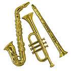 50s / 1950s Party GOLD MUSICAL INSTRUMENT DECORATIONS