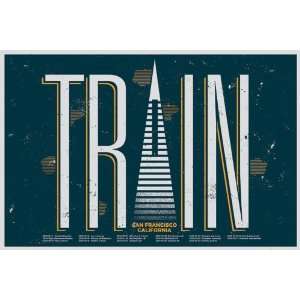   Rock Posters Train   Tour Dates   23.8x35.7 inches