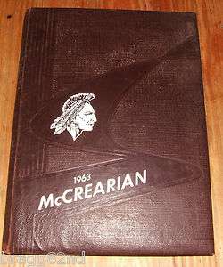 1963 McCREARY COUNTY HIGH SCHOOL Stearns Ky Kentucky YEARBOOK  