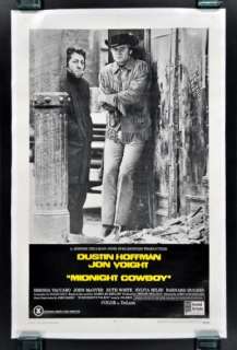 MIDNIGHT COWBOY * 1SH ORIG MOVIE POSTER 1969 RATED X  