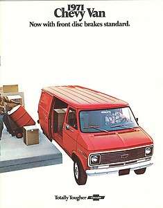 1971 Chevrolet Van Sales Brochure  