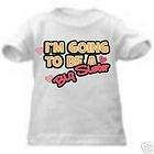 GOING TO BE A BIG SISTER GIRLS KIDS TODDLER YOUTH SHIRT SHORT 