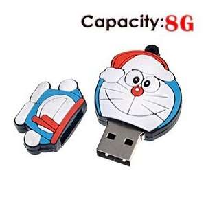 8G Rubber USB Flash Drive with Robot Cat Shape 