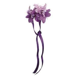  4 Freesia/Phalaenopsis Orchid Wrist Corsage Lavender (Pack 