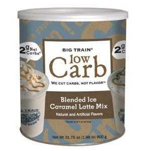 Big Train Low Carb Blended Ice Coffees   Caramel Bulk 1.98lbCan   2 