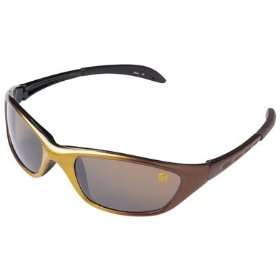   UPS Custom Wrap Around Brown Gold Mens Sunglasses: Sports & Outdoors