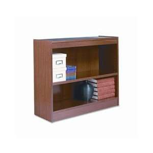 Bookcase, Traditional, Square Corner, 30H, 2 Shelf, Medium Oak 