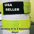 High visibility reflective Yellow Arm/ankle VELCRO bands running 