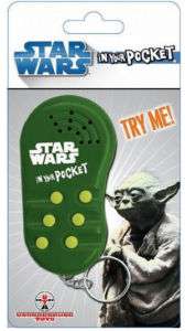 Star Wars Yoda In Your Pocket Talking Keychain Keyring  