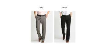 P21010 Mens Silm Fit Casual Trousers Fashion Straight Simple Style 