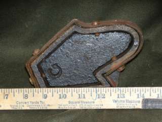Antique Cast Iron Shoe Leather Die Punch w C Imprint  