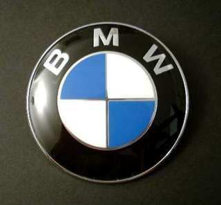 BMW Blue White Rear Trunk Emblem Badge for E46 E82 E90 E90N 74mm 