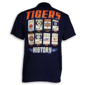  Detroit Tigers Cooperstown Baseball Tickets T Shirt 