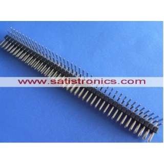 This auction is for 7pcs 2.54mm 2x40 Pin Angle Male Double Row Header 