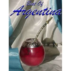 ARGENTINA MATE Natural gourd with details in Silver 800 (Alpaca) PLUS 