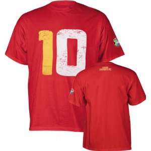  Spain Soccer 2010 World Cup 10 T Shirt: Sports & Outdoors