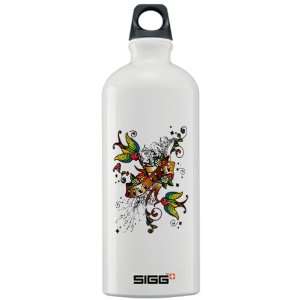  Sigg Water Bottle 1.0L Live Free Birds   Peace Symbol Sign 