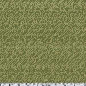   Collection Script Green Fabric By The Yard: Arts, Crafts & Sewing