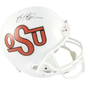 Barry Sanders Autographed Helmet  Details: Oklahoma State Cowboys 
