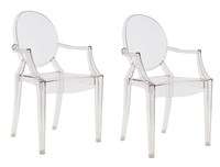 KARTELL LOUIS GHOST 4 sedie nuove chair design Philippe Starck NUOVE 