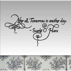  Scarlett OHara Wall Quote Words Stickers Decals 